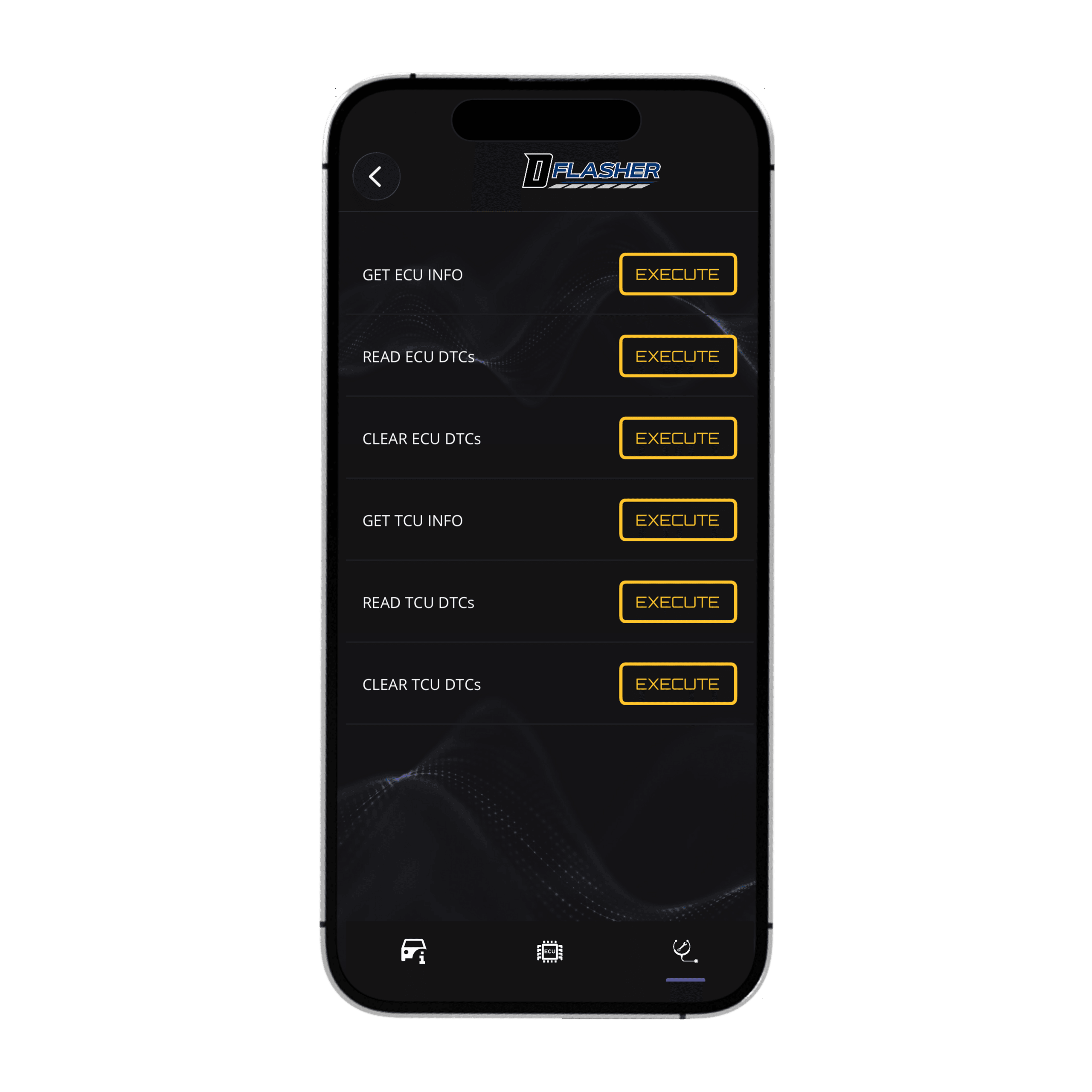 DFlasher diagnostics step