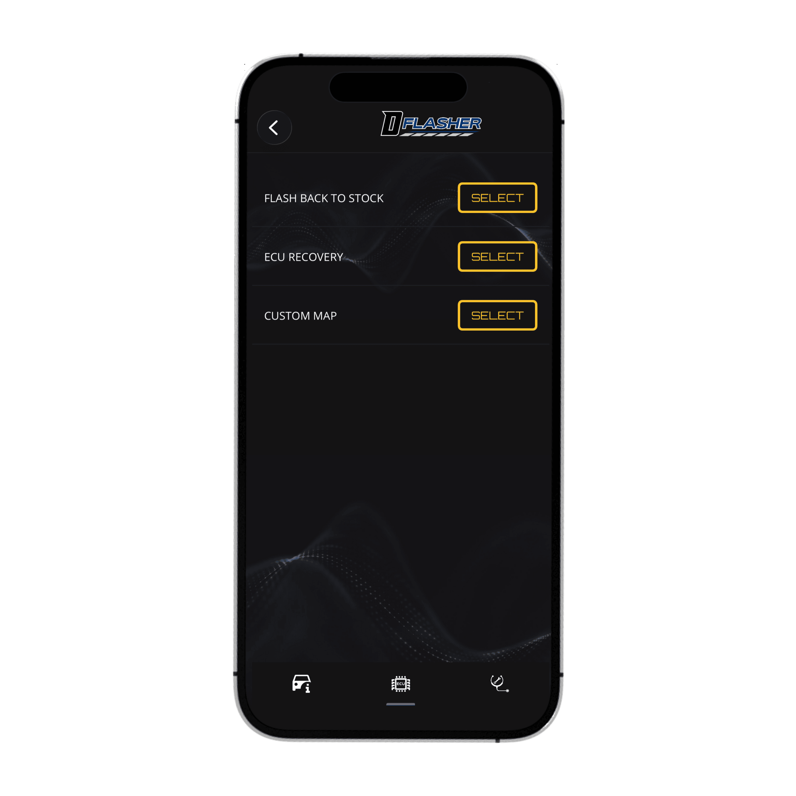 DFlasher map selection step