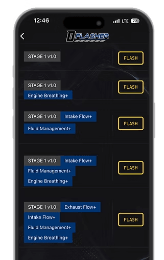 DFlasher app interface