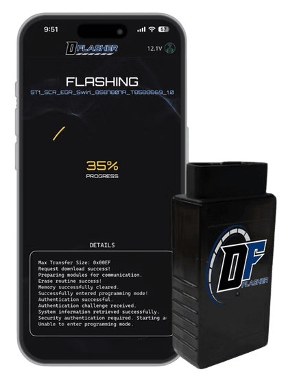 DFlasher application on supported devices